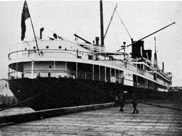 The ship Niagara at her dock in Victoria, British Columbia